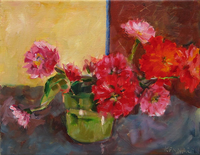 Zinnias - Red/Pink