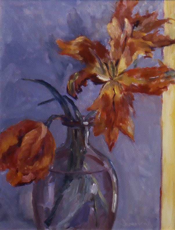 Mary Jo Kennard painting, Parrot Tulip